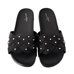 Women's Trudy Slide Sandals - Universal Thread Black NWOT